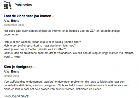 linkedin profiel extra publicaties 580x408 Breng je LinkedIn Profiel tot leven