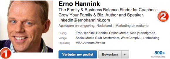 linkedin profiel foto kop 580x204 Compleet profiel op nieuwe LinkedIn in 13 stappen