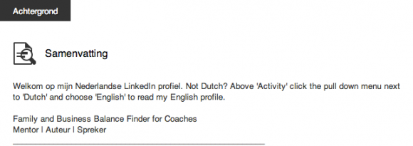 linkedin profiel samenvatting1 580x205 Weg met de saaie LinkedIn Samenvatting